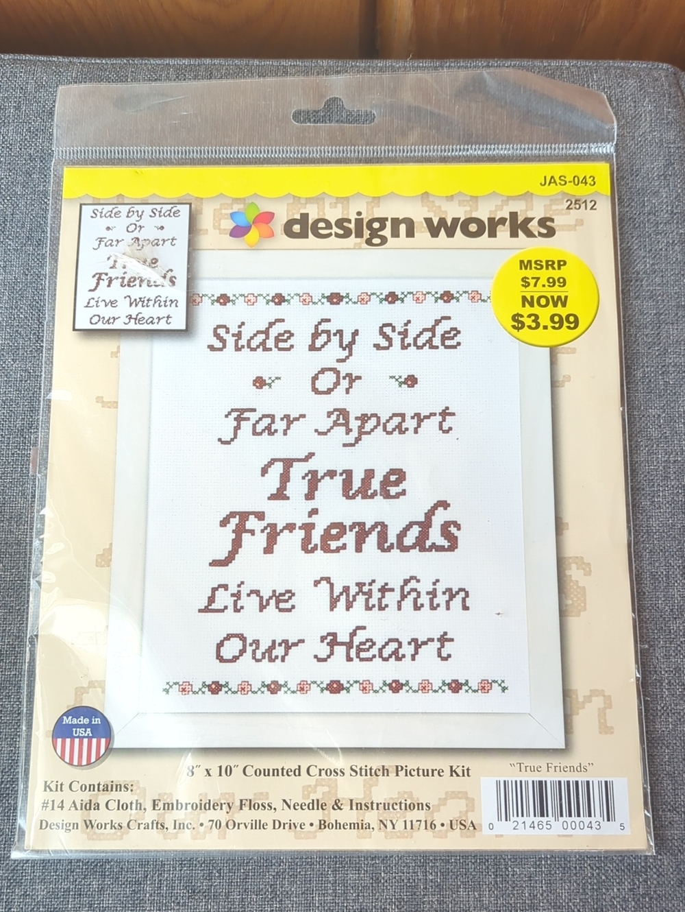 Counted Cross-Stitch Wall Art Kit Bundle Of 2 - Picture 2 of 7